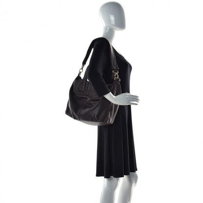 Givenchy Wrinkled Lambskin Medium Nightingale Dark Brown 4 of 22