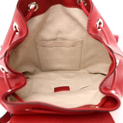 Gucci Cellarius Calfskin Medium Bamboo Backpack Hibiscus Red 5 of 10