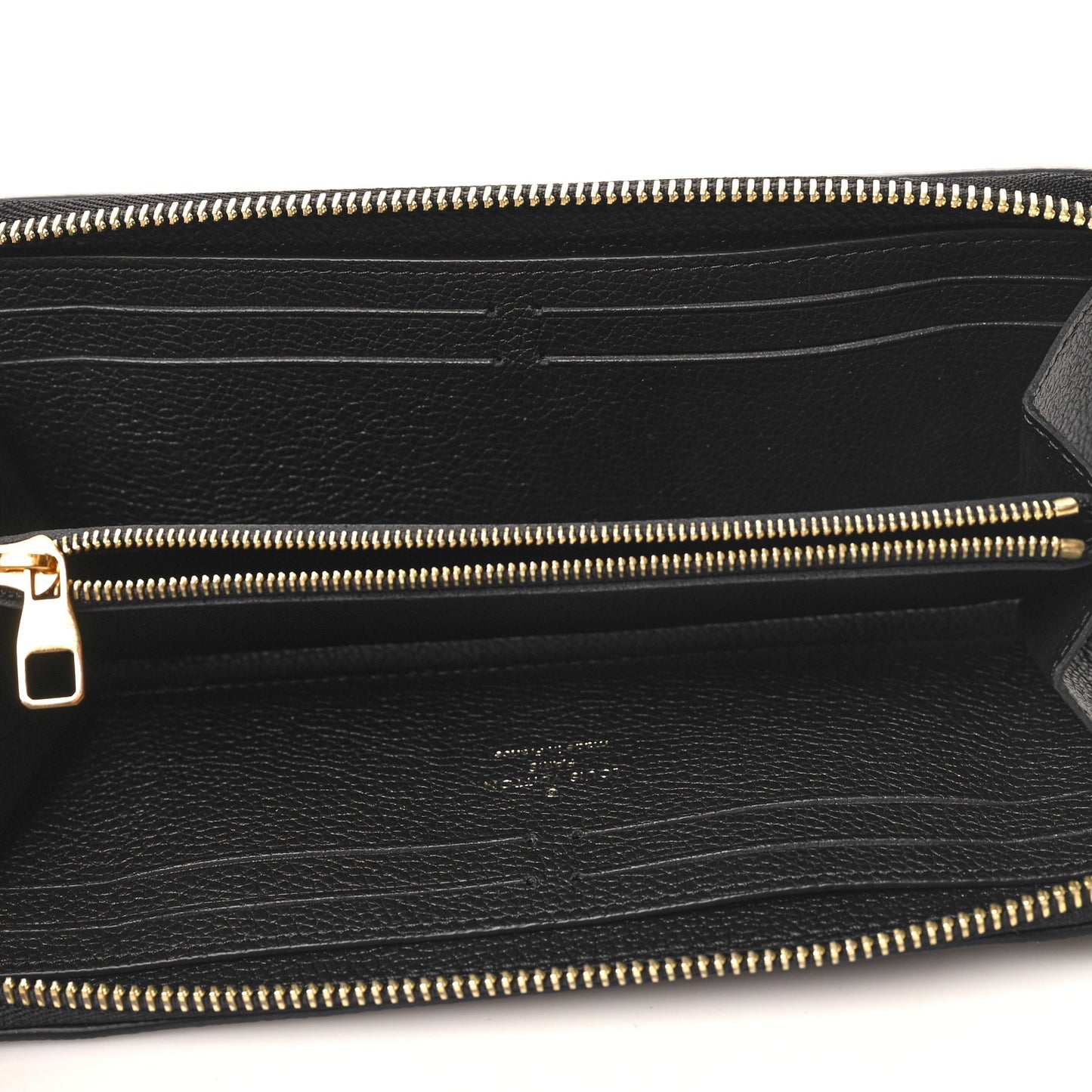 Empreinte Monogram Giant Clemence Wallet Black Beige