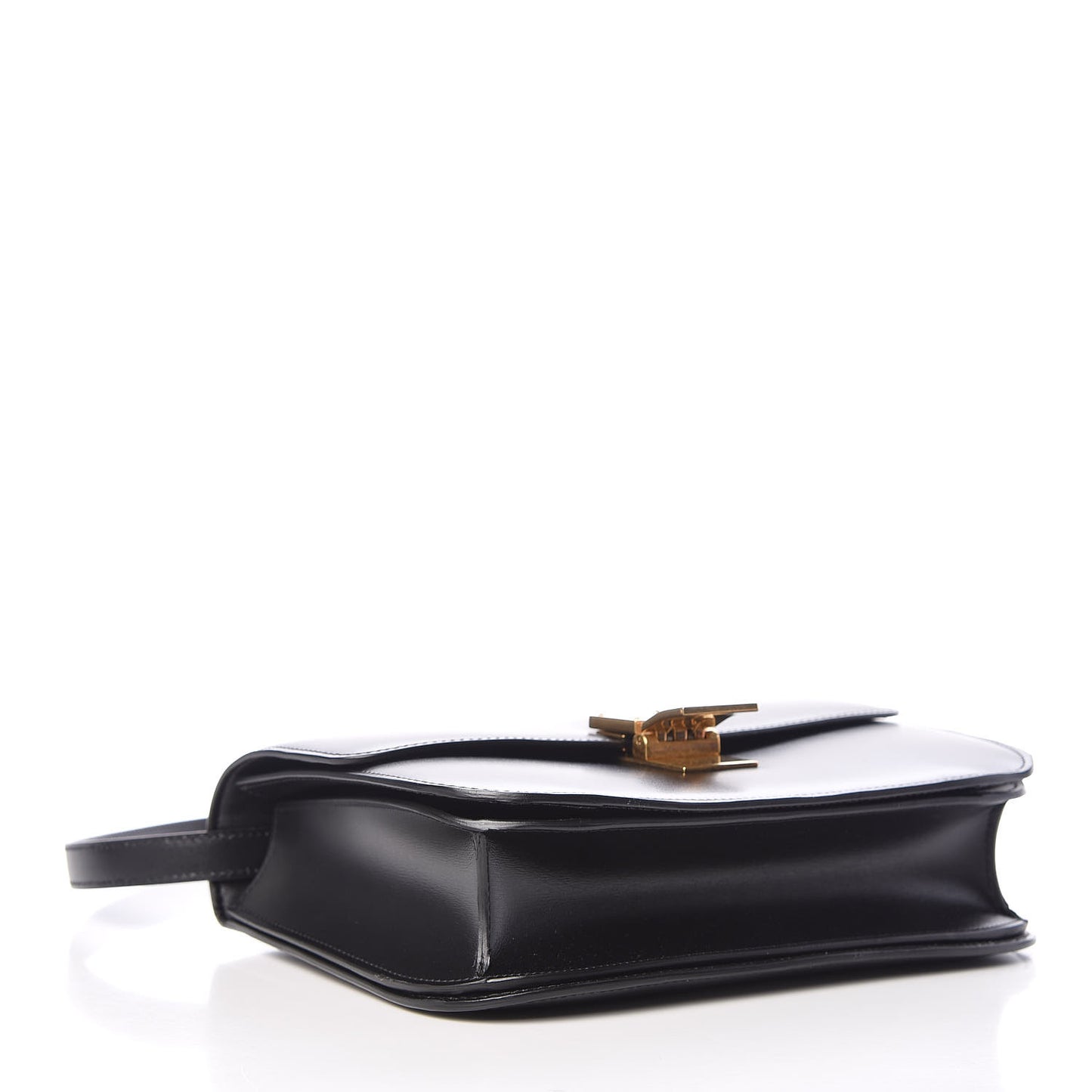 Box Calfskin Medium Classic Box Flap Bag Black