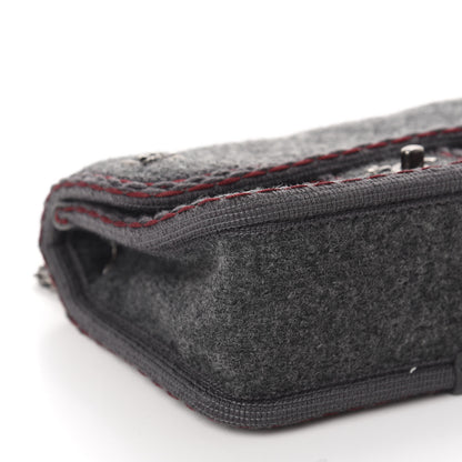 Chanel Wool Quilted Mini Edelweiss Single Flap Grey 7 of 11