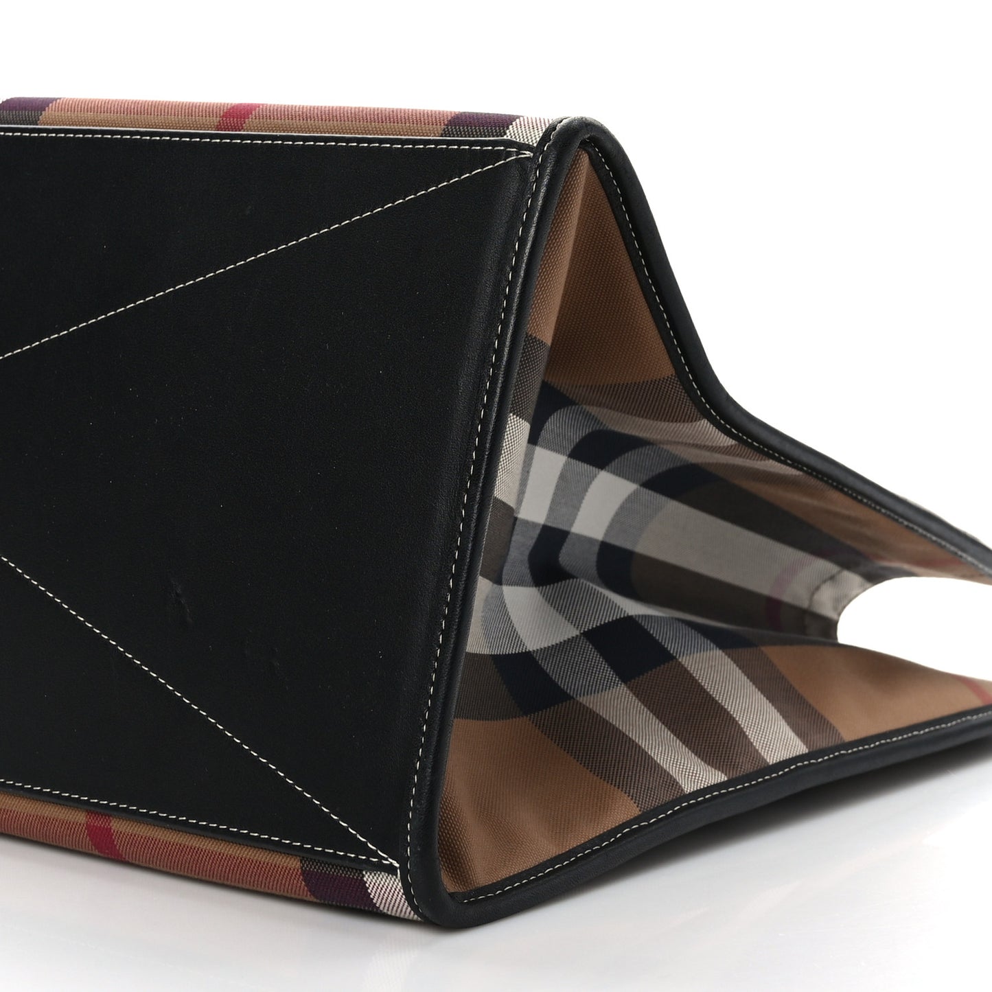 House Check Denny Check Tote Brown