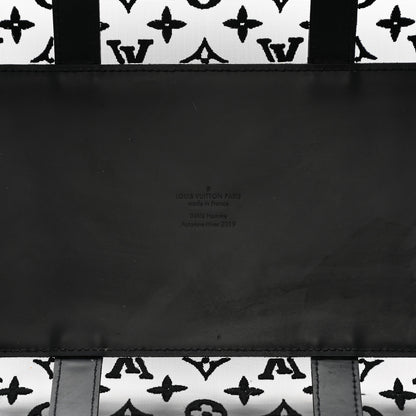 Louis Vuitton Monogram See Through Keepall Bandouliere 50 Black 4 of 18