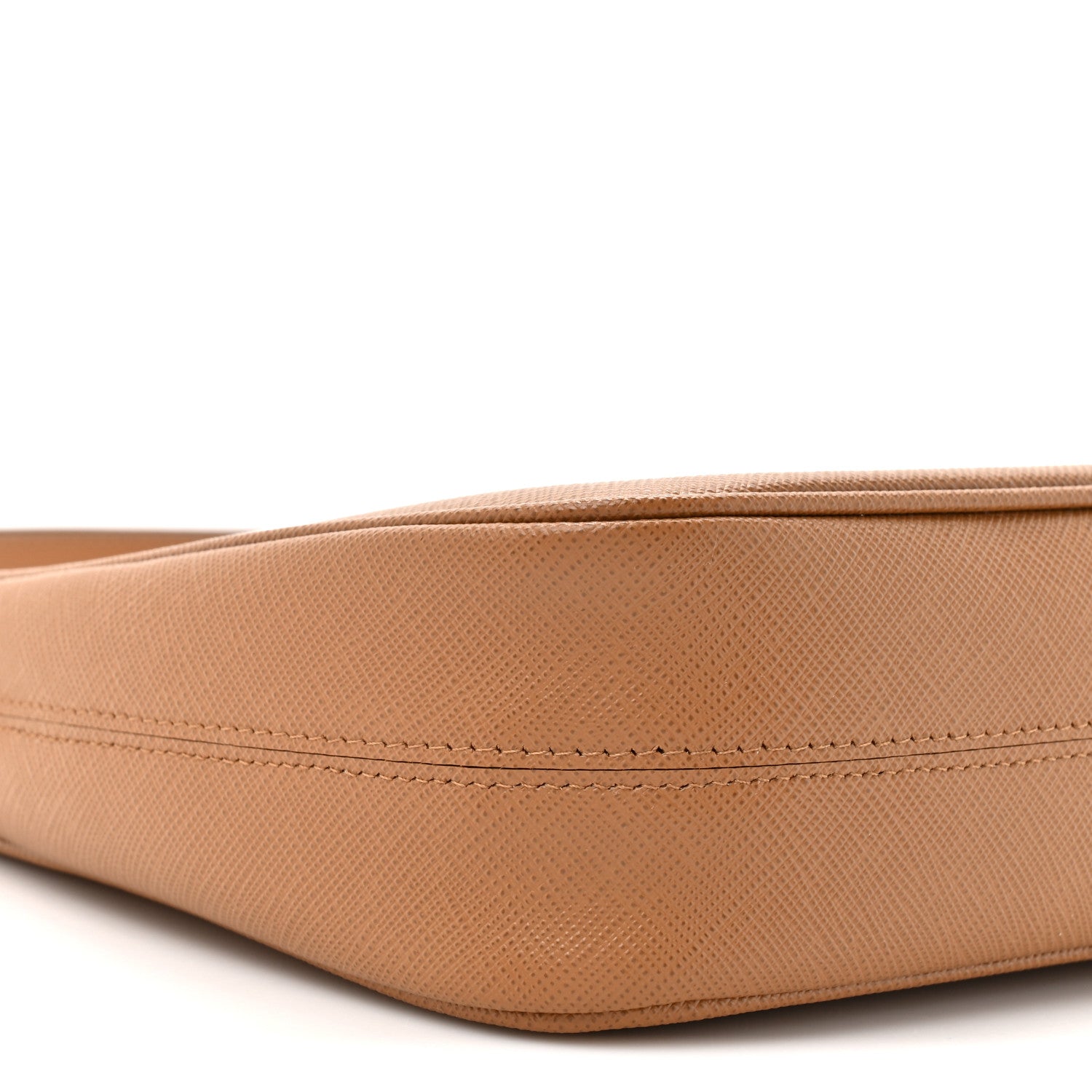 Prada Saffiano Lux Mini Re-Edition Shoulder Bag Caramel 9 of 10