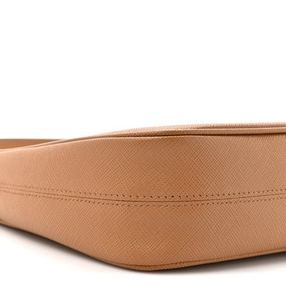 Prada Saffiano Lux Mini Re-Edition Shoulder Bag Caramel 9 of 10