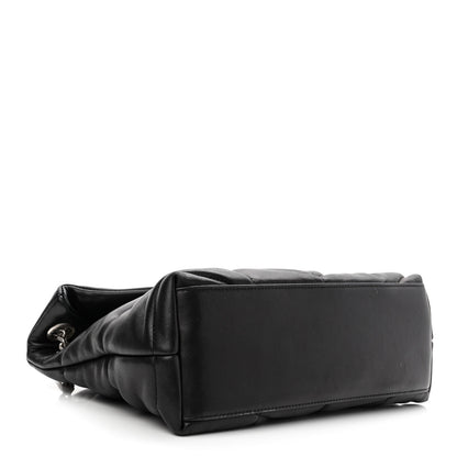 Saint Laurent Lambskin Quilted Small Loulou Puffer Monogram Chain Satchel Black 4 of 13