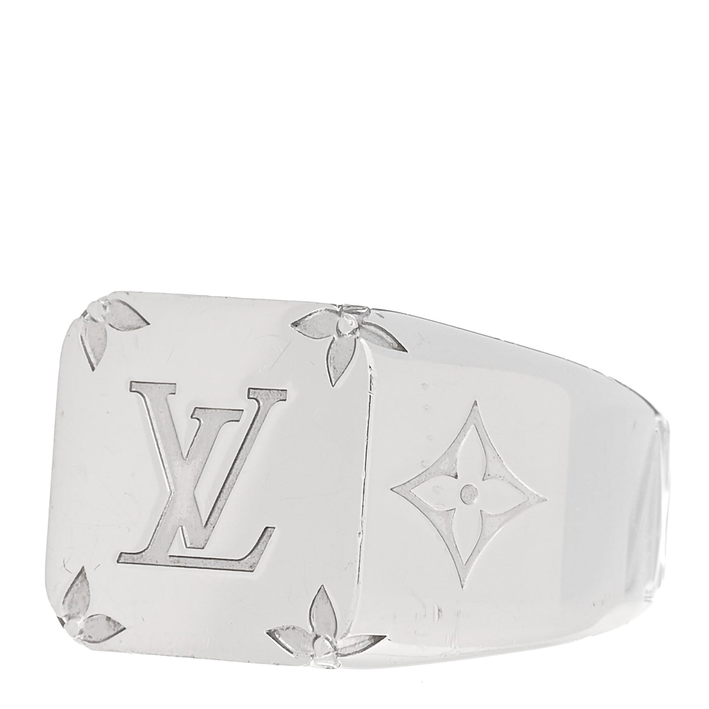 Monogram Signet Ring M Silver