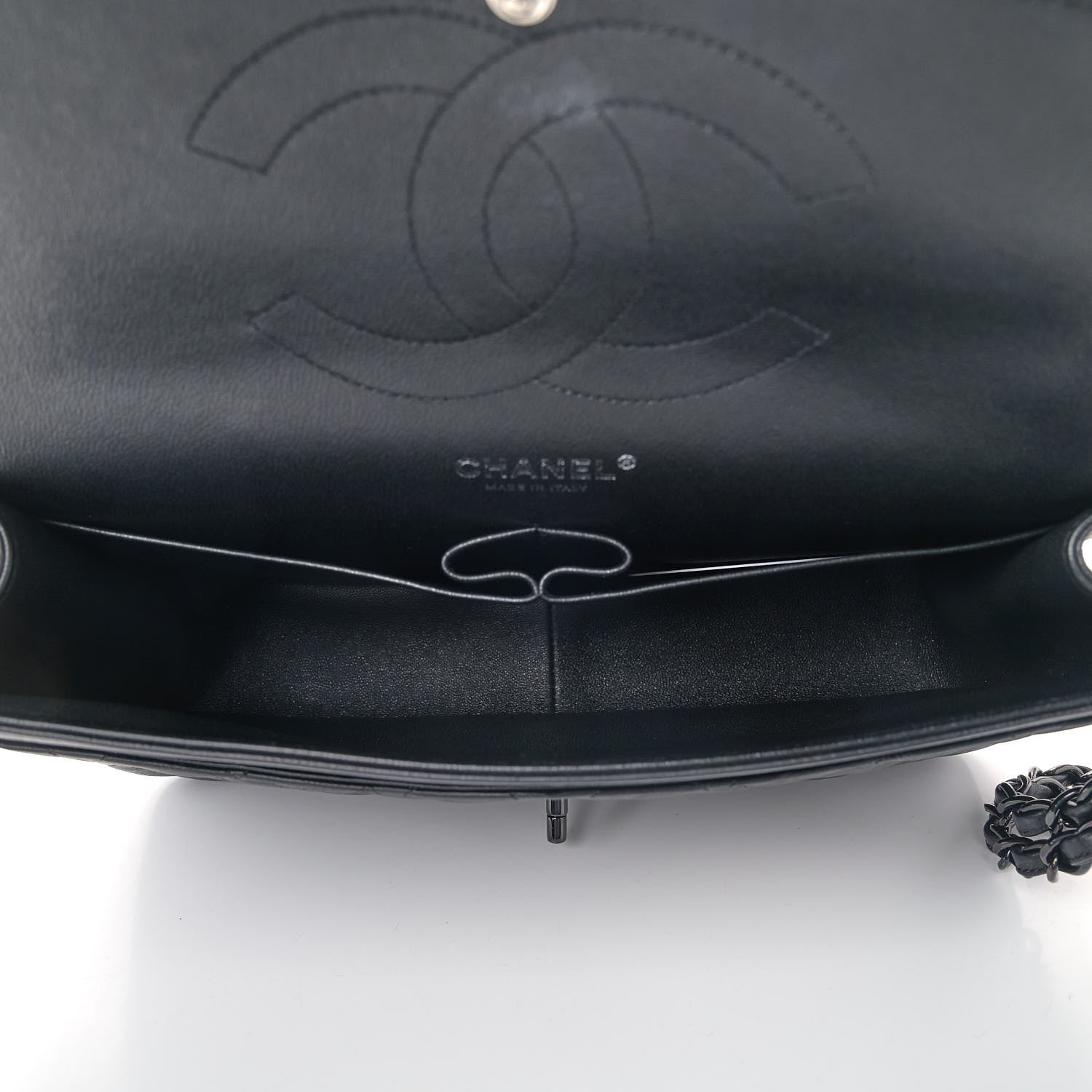 Chanel Crumpled Calfskin Quilted Jumbo Double Flap So Black 4 of 7