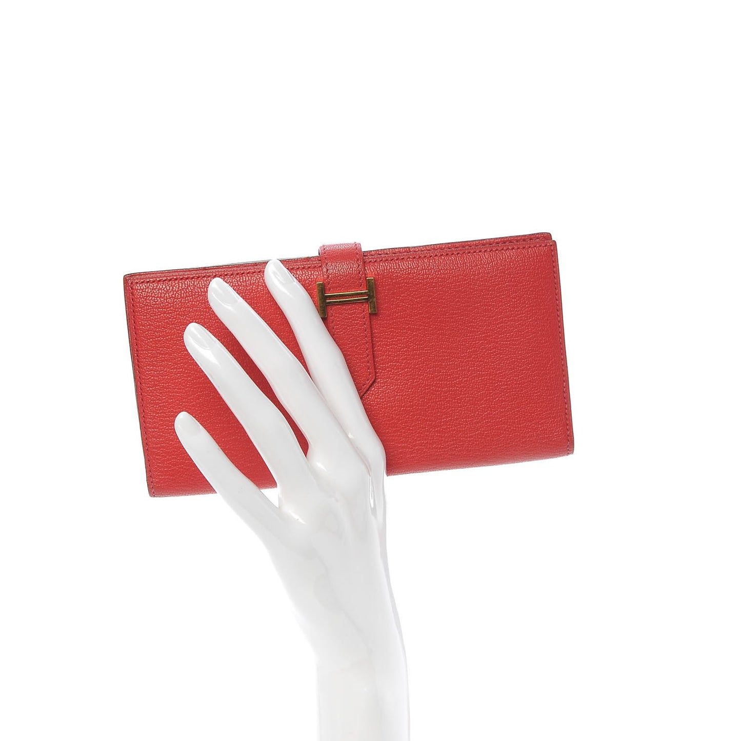 Chevre Mysore Bearn Gusset Wallet Bougainvillea