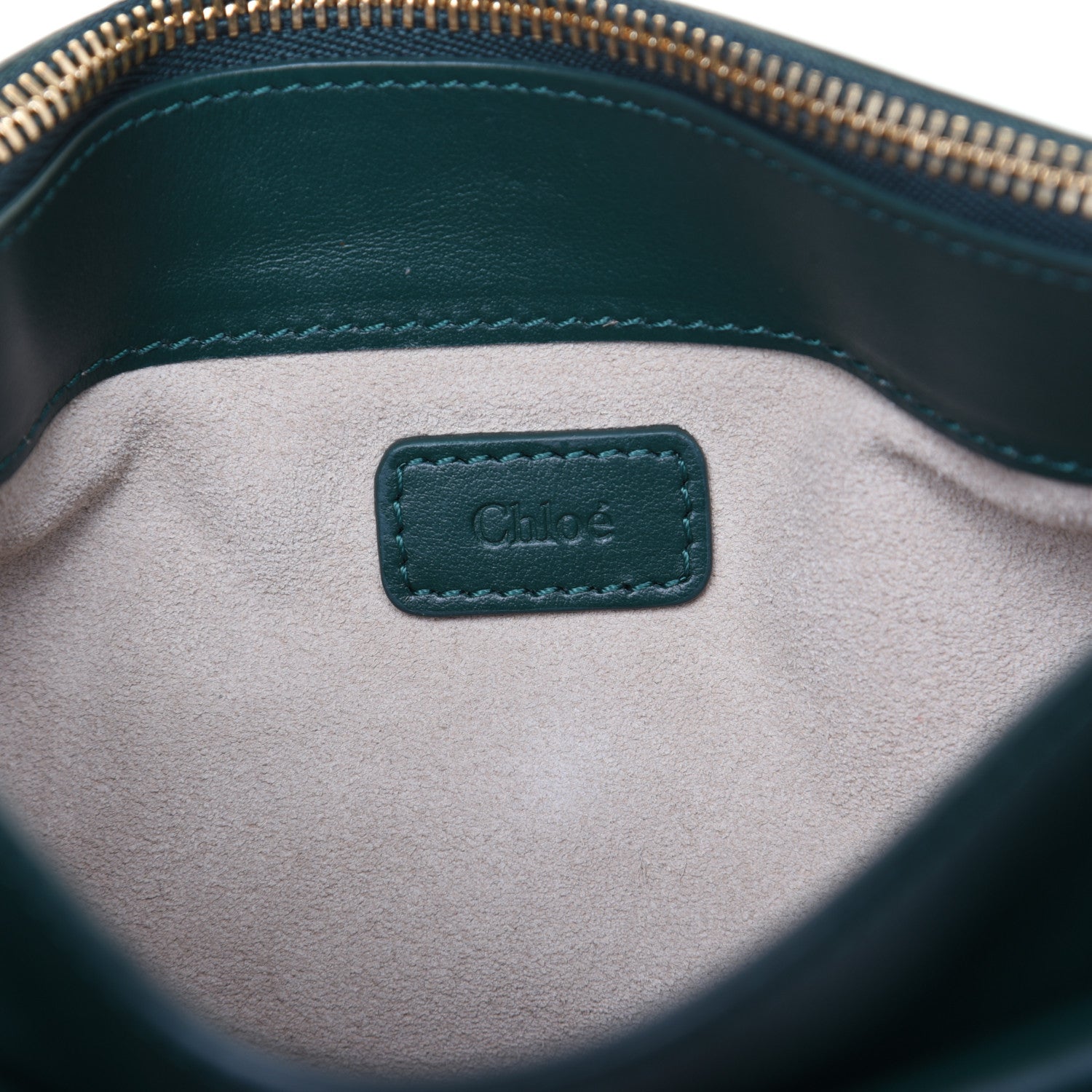 Chloe Shiny Calfskin Small Tess Crossbody Rain Forest 8 of 10