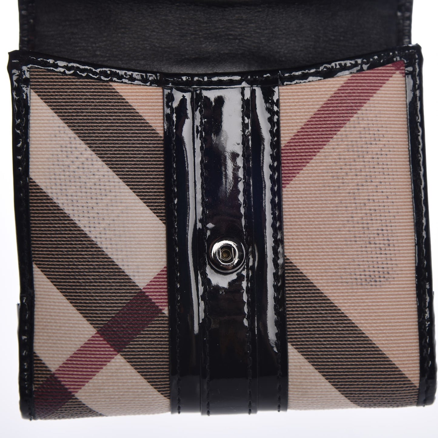 Supernova Check Compact Wallet Black
