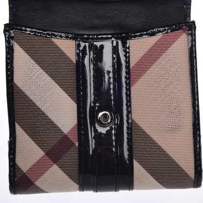 Burberry Supernova Check Compact Wallet Black 9 of 11