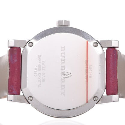 Burberry Stainless Steel Calfskin 38mm Nova Check Quartz Watch BU9149 6 of 7