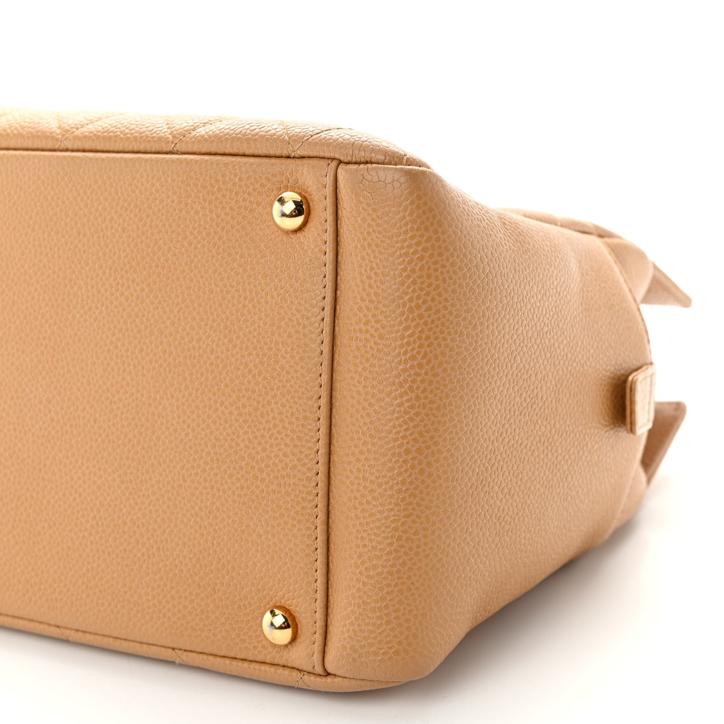 Caviar Quilted Petit Timeless Tote PTT Beige