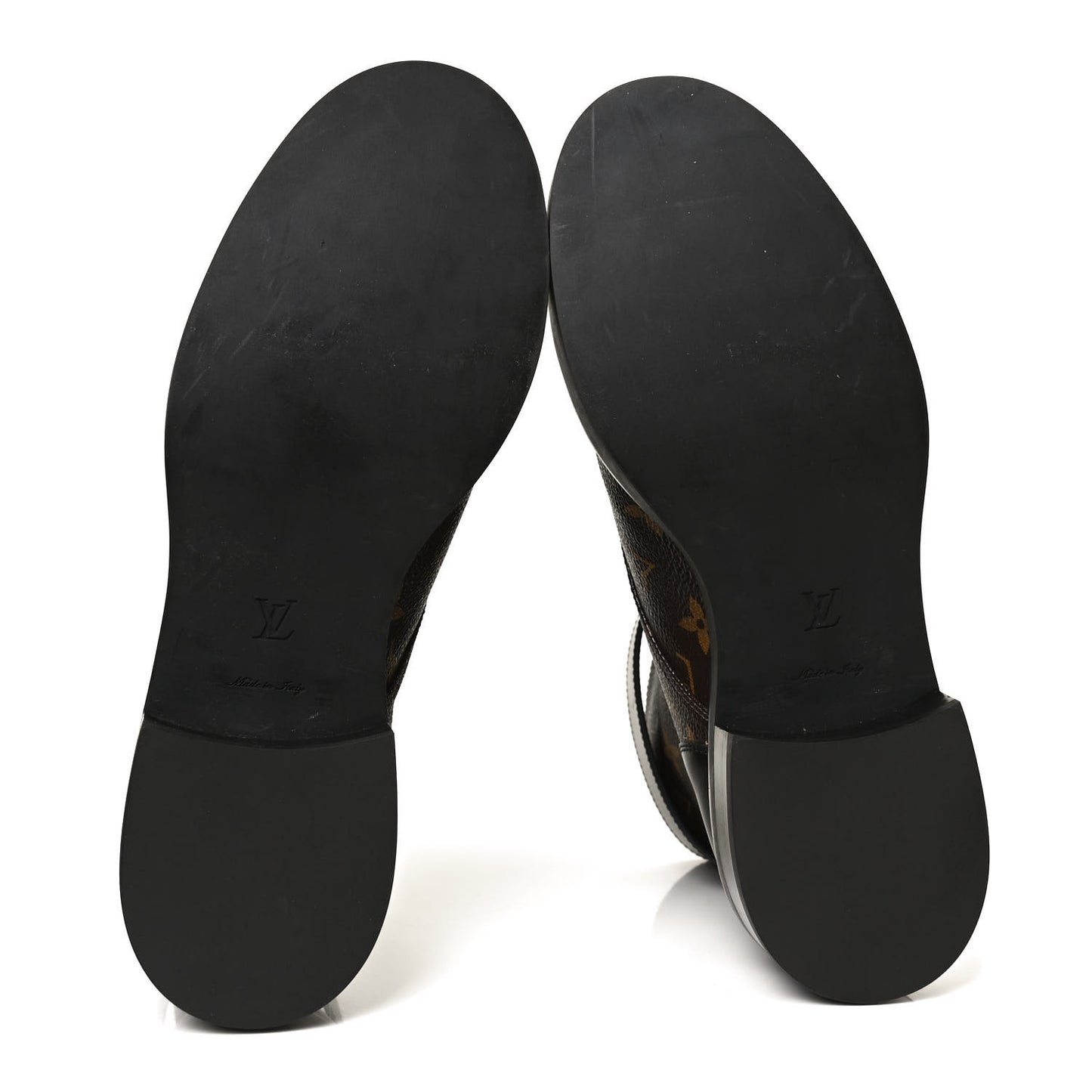 Calfskin Monogram Wonderland Flat Ranger Boots 39.5 Black
