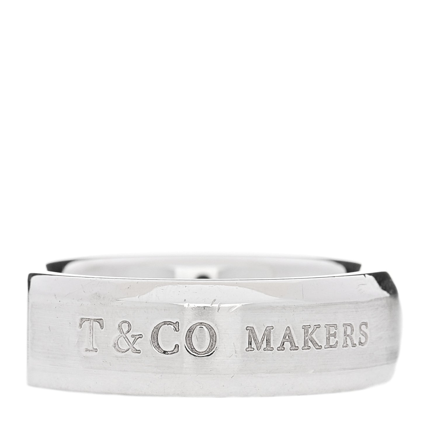 Sterling Silver 1837 Makers Medium Slice Ring 58 8.5