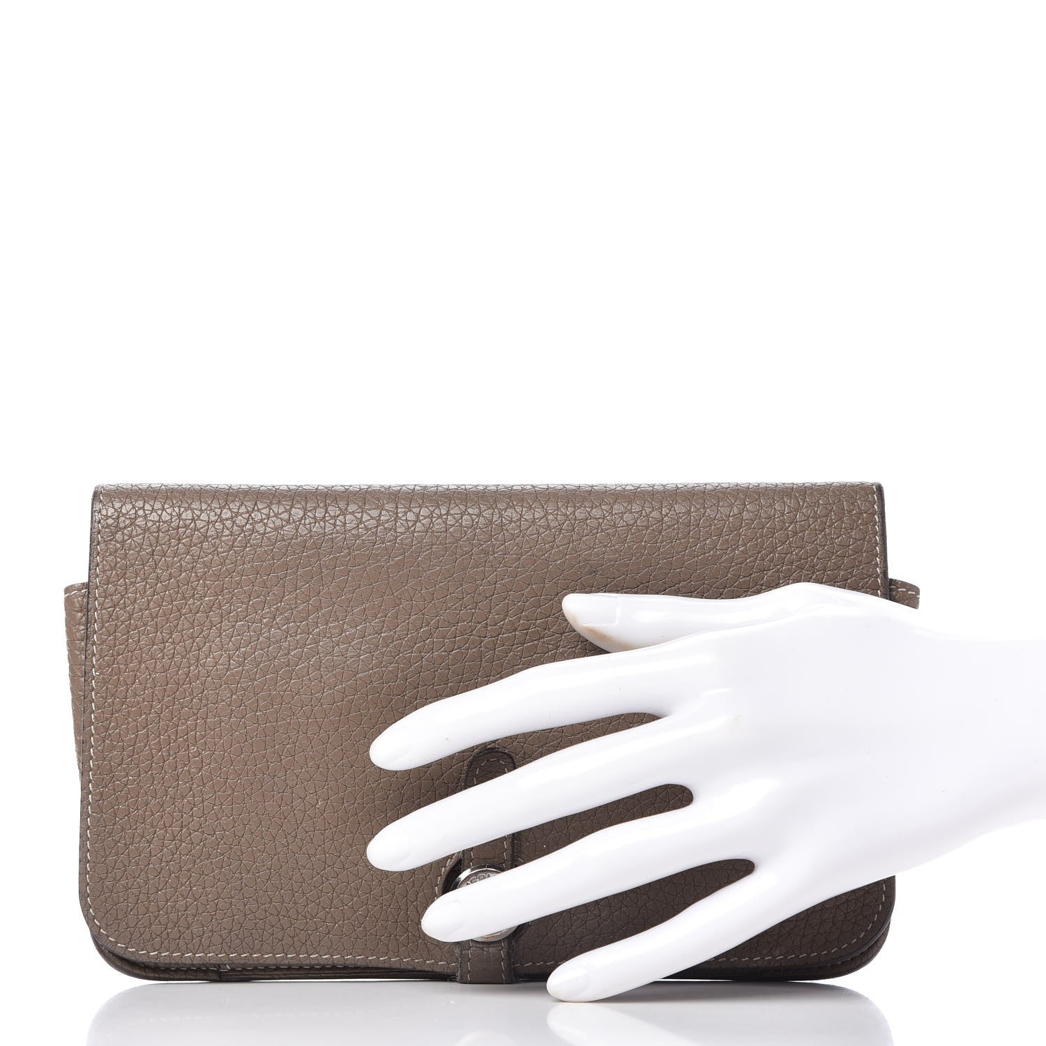 Hermes Togo Dogon Duo Wallet Etoupe 3 of 12