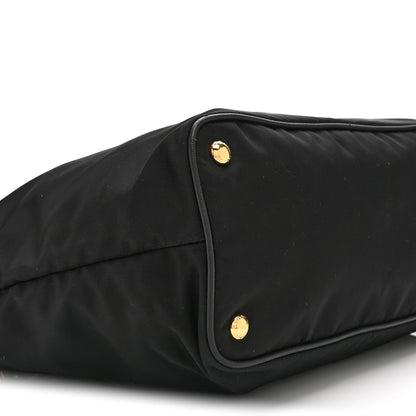 Prada Tessuto Nylon Saffiano Shopping Tote Black 9 of 10