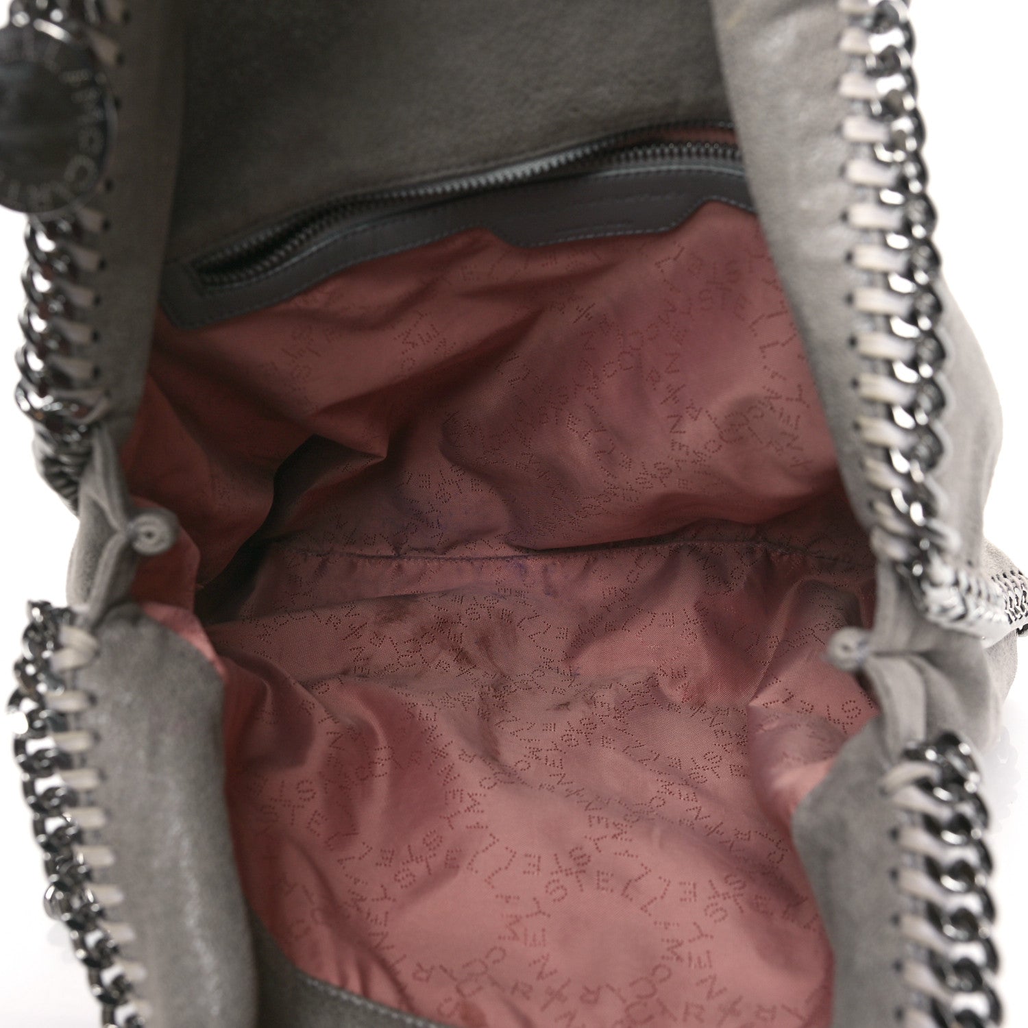 Stella McCartney Shaggy Deer Falabella Fold Over Tote Grey 5 of 10