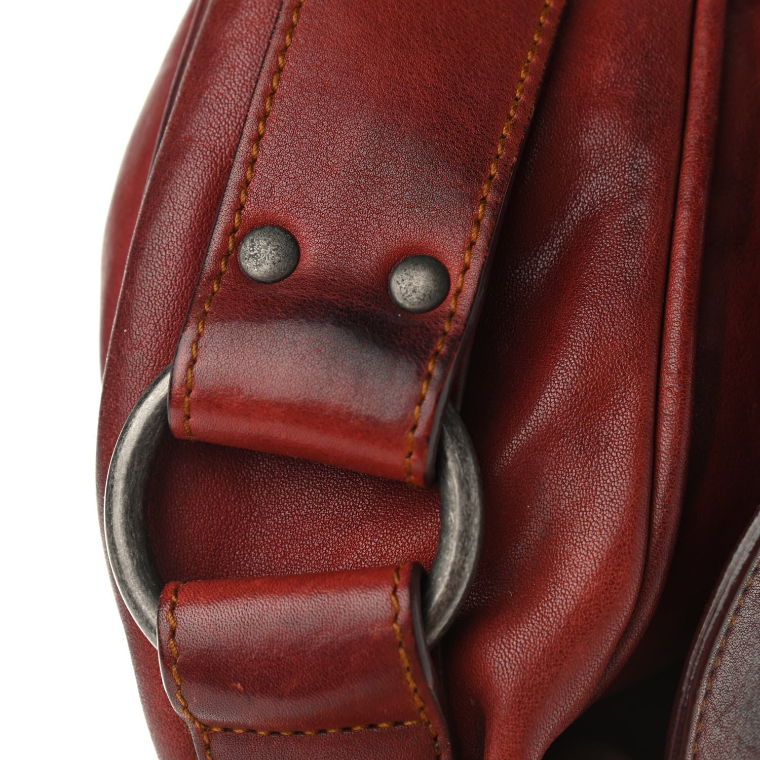 Christian Dior Calfskin Gaucho Double Saddle Red 20 of 23