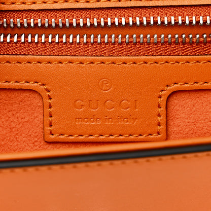 Gucci Senna Calfskin Petite GG Top Handle Shoulder Bag Orange 6 of 11