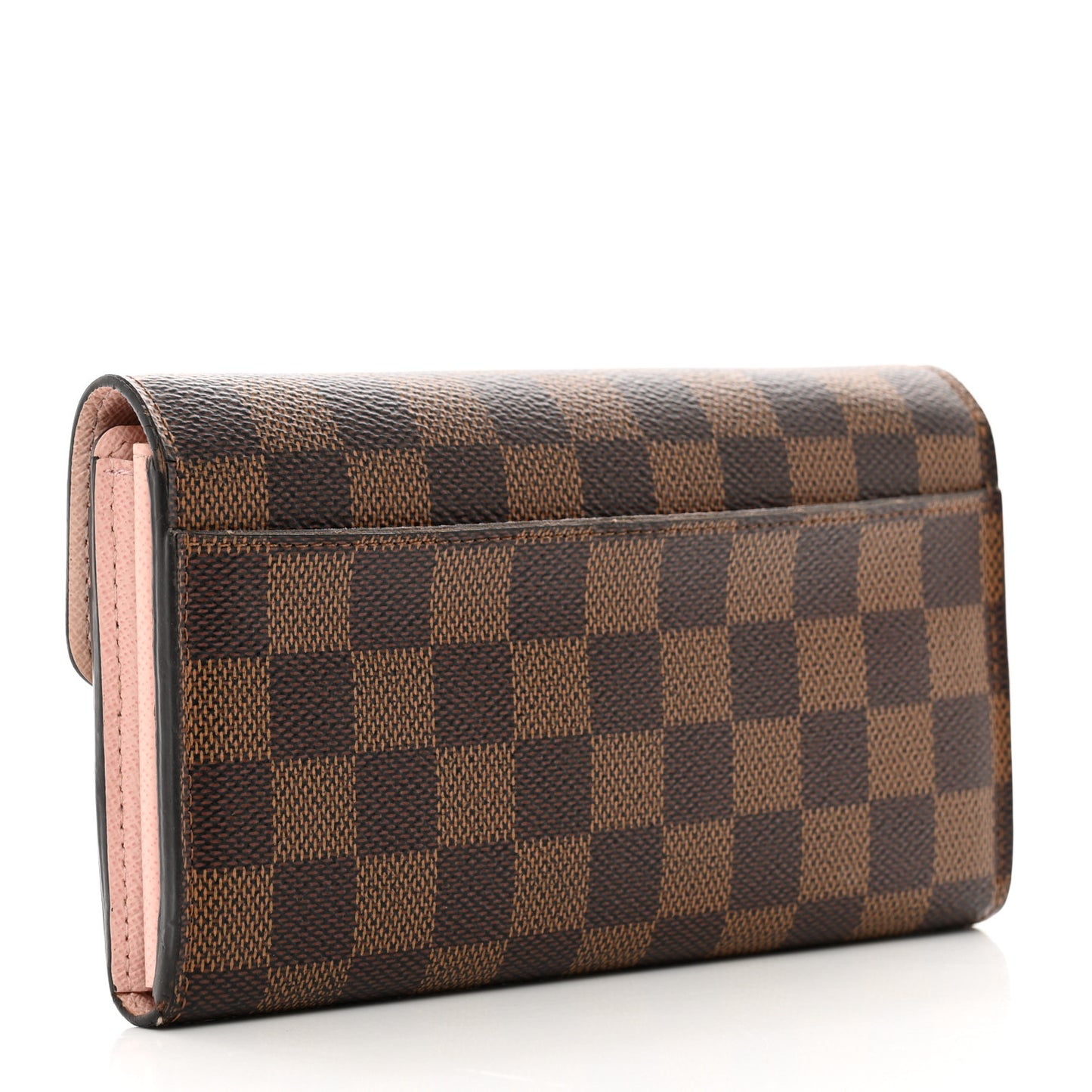Damier Ebene Sarah Wallet NM Rose Ballerine