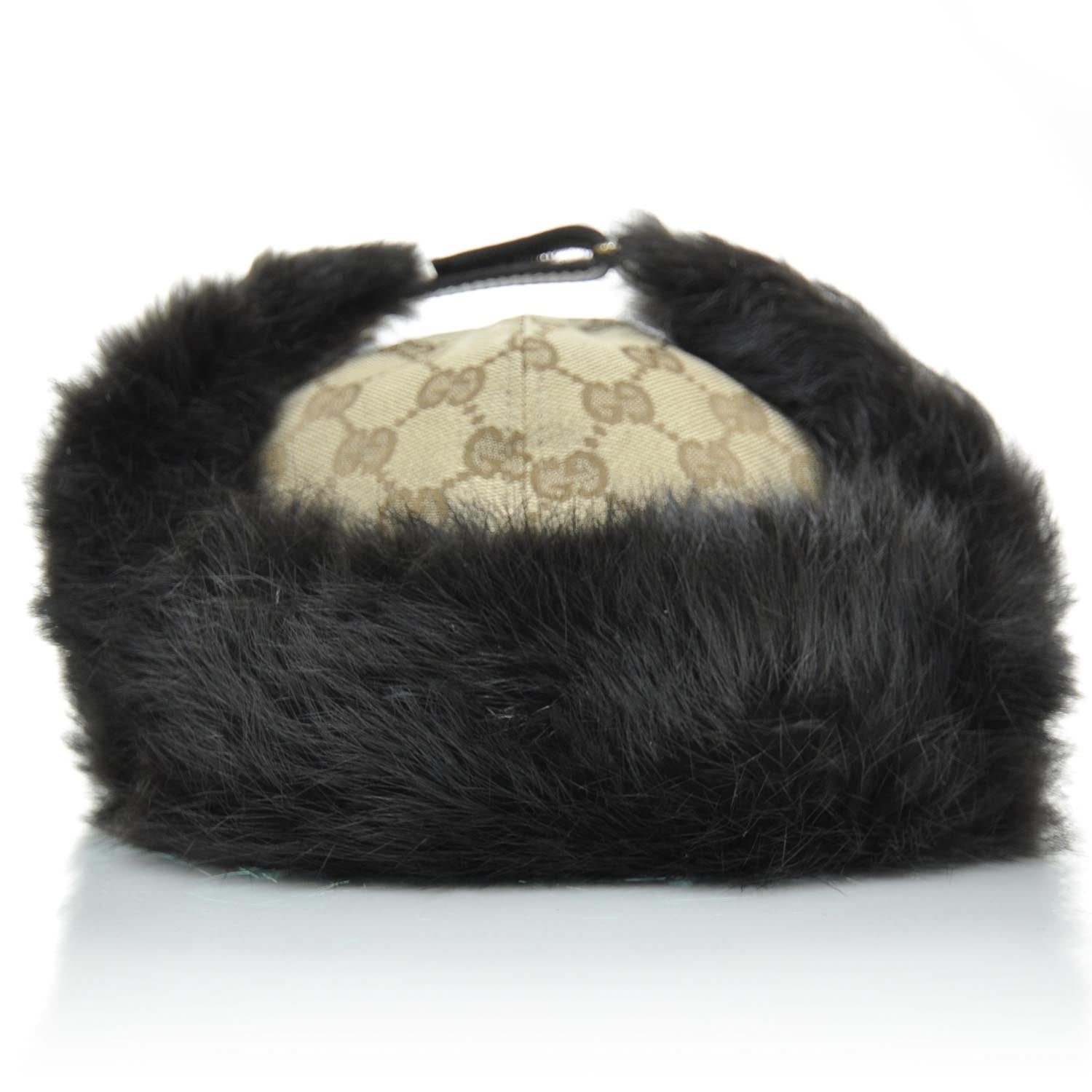 Gucci Monogram Fur Cap Medium 5 of 10