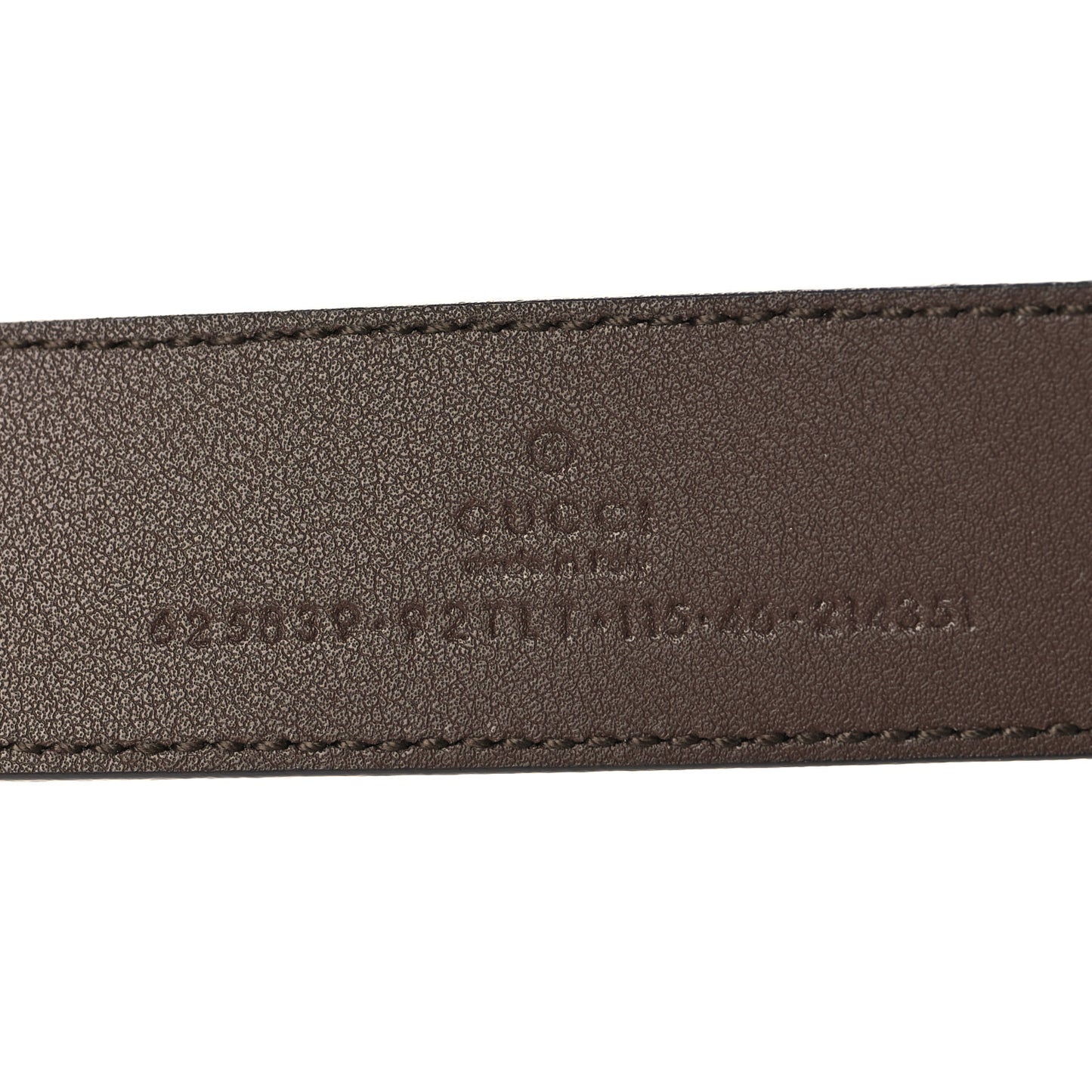 GG Supreme Monogram Matte Plutone Calfskin Double G 30mm Belt 115 46 Beige Ebony Black