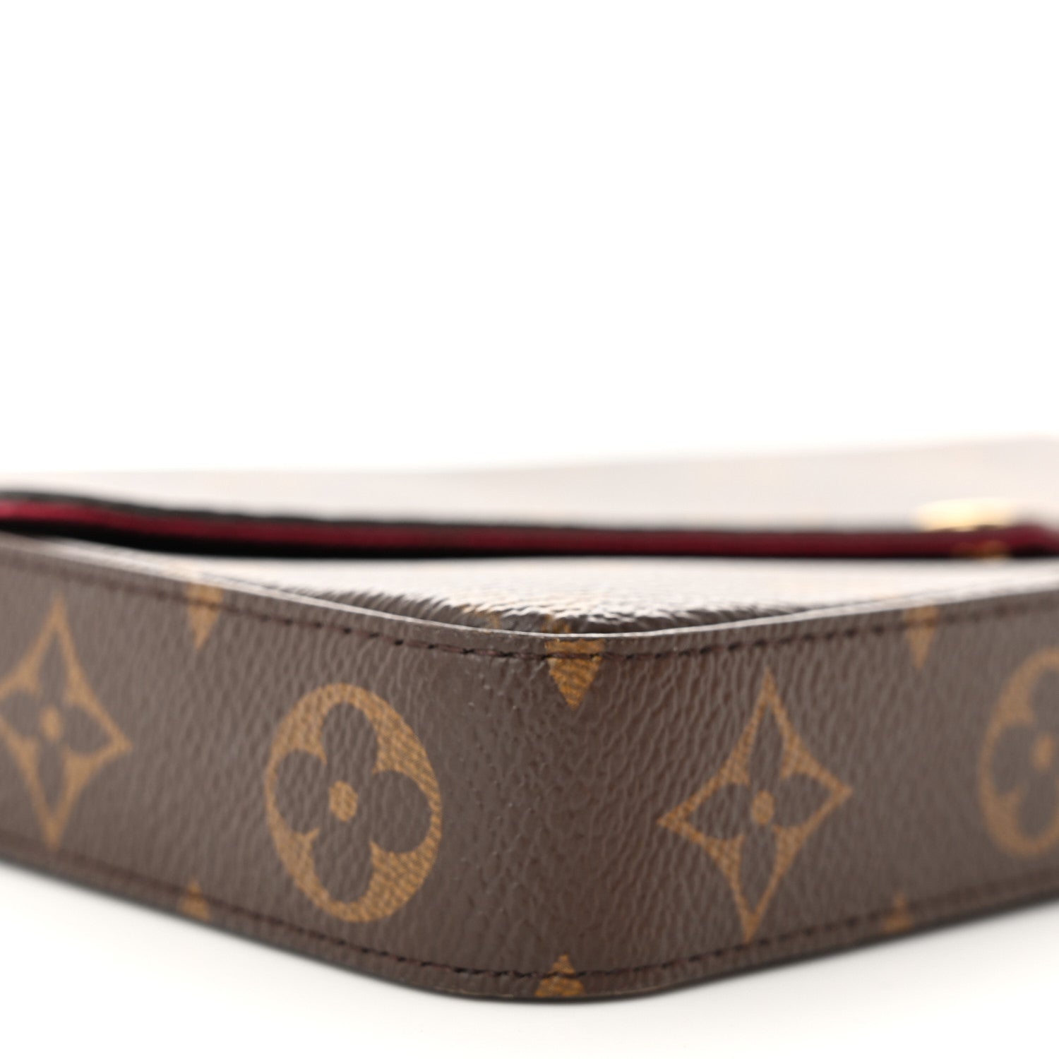 Louis Vuitton Monogram Pochette Felicie Chain Wallet Fuchsia 9 of 12