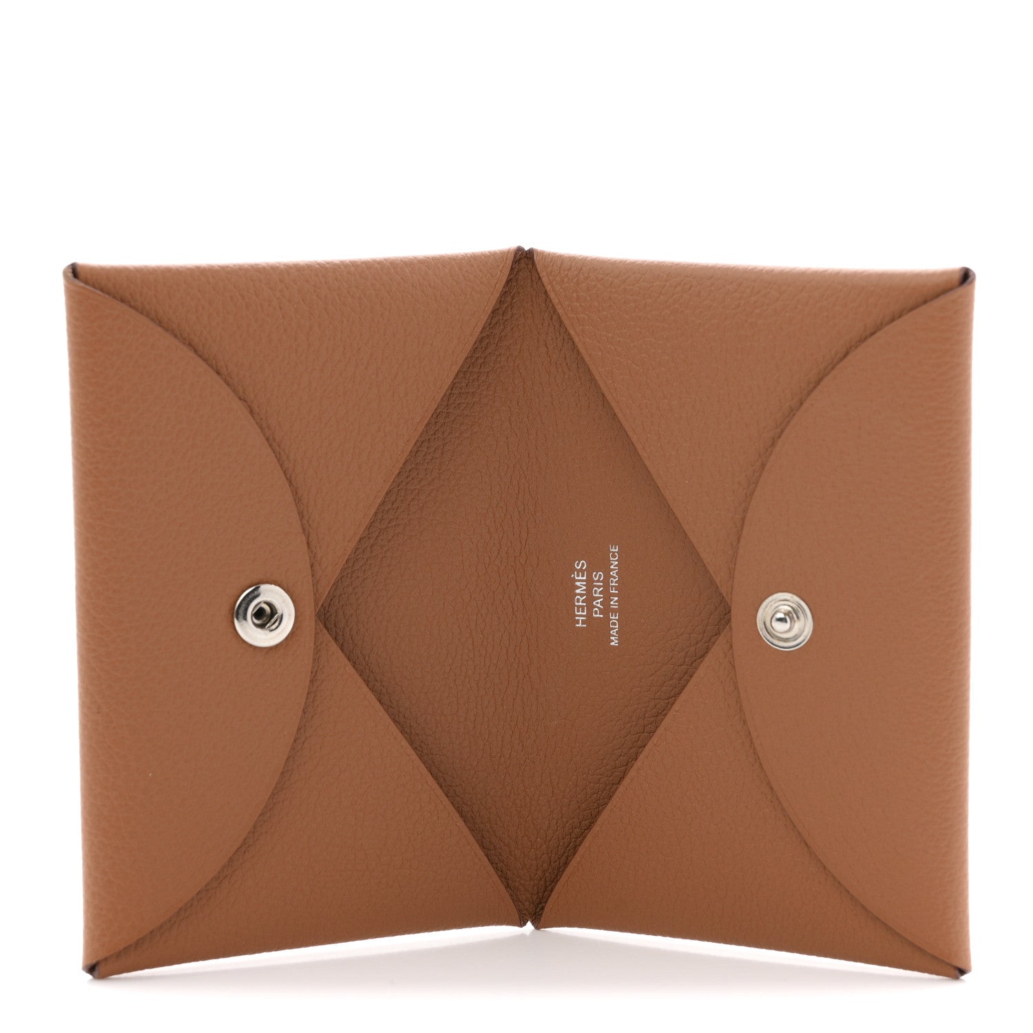 Hermes Evercolor Calvi Card Case Gold 5 of 8