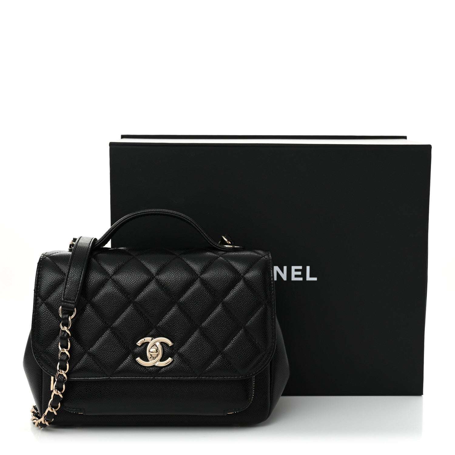 Chanel Caviar Quilted Medium Business Affinity Flap Black 11 of 11