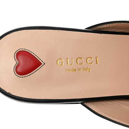 Gucci Malaga Kid Web Womens Princetown Slippers 38 Black 7 of 8