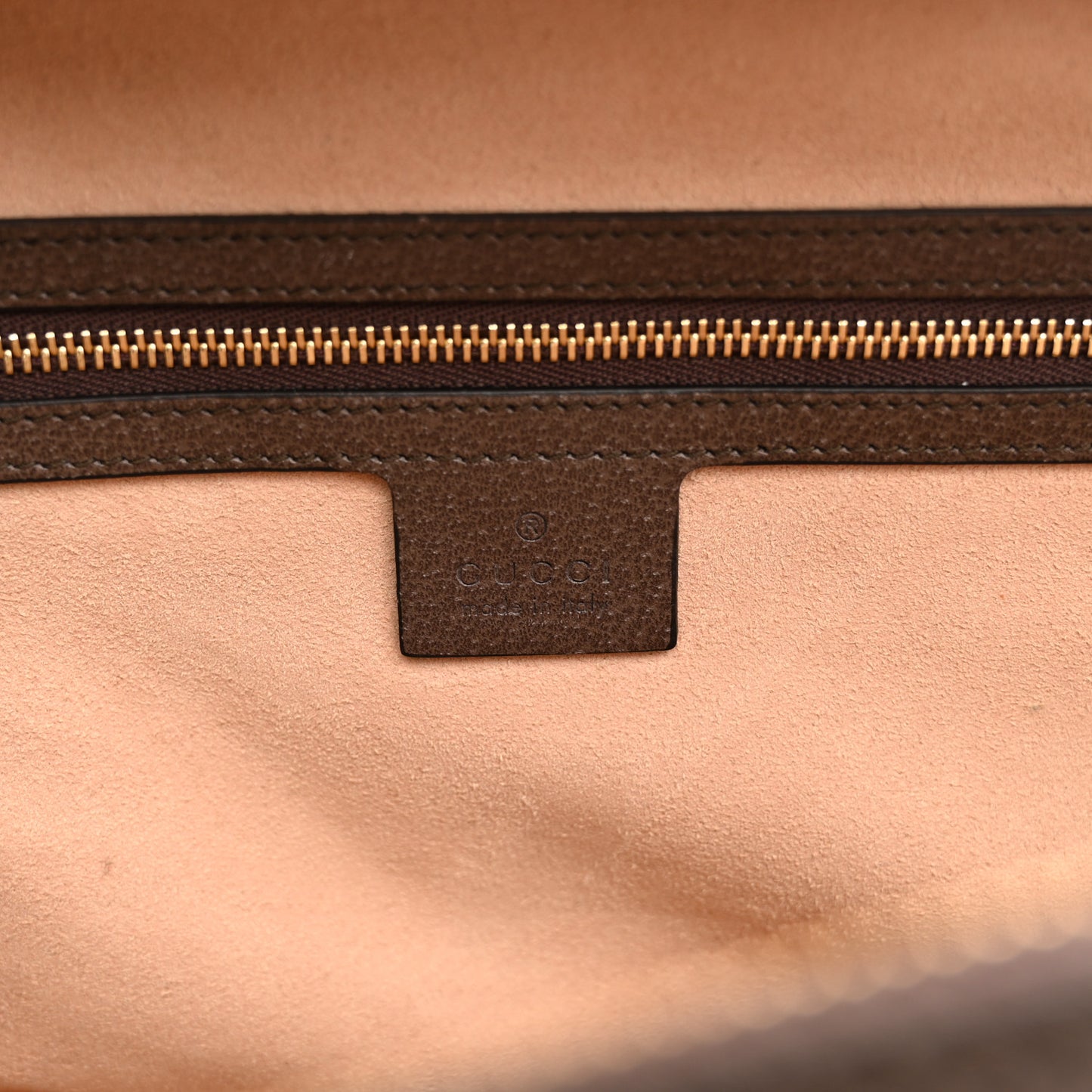 GG Supreme Monogram Web Small Ophidia Top Handle Shoulder Bag Brown