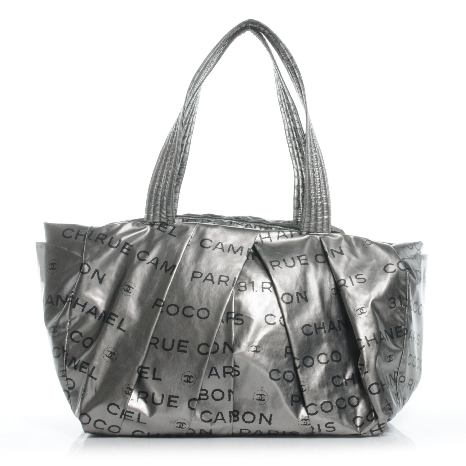 Chanel Lacquered Canvas Medium Unlimited Tote Argent Fonce 1 of 7