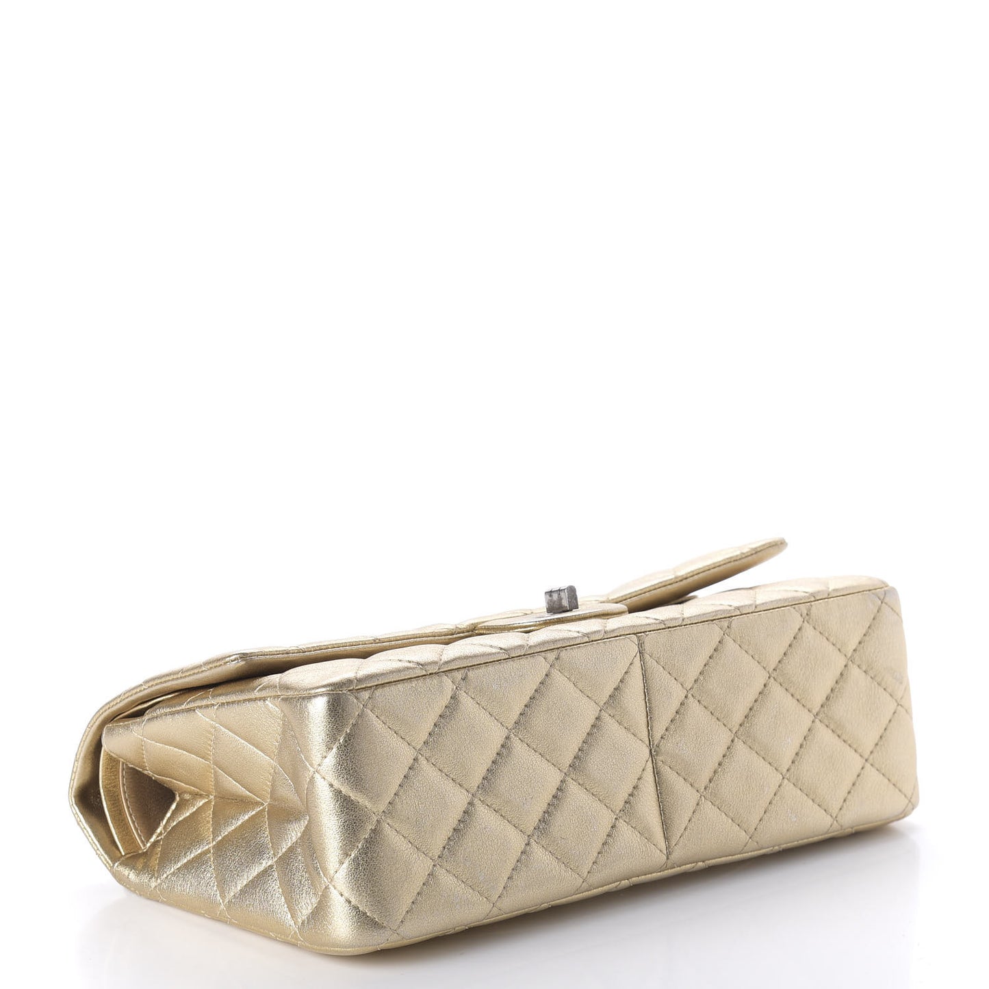 Metallic Calfskin Quilted 2.55 Reissue 226 Flap Gold