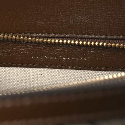 Gucci GG Supreme Monogram Azalea Calfskin Web Medium Horsebit 1955 Shoulder Bag Beige Ebony Brown Sugar 7 of 10