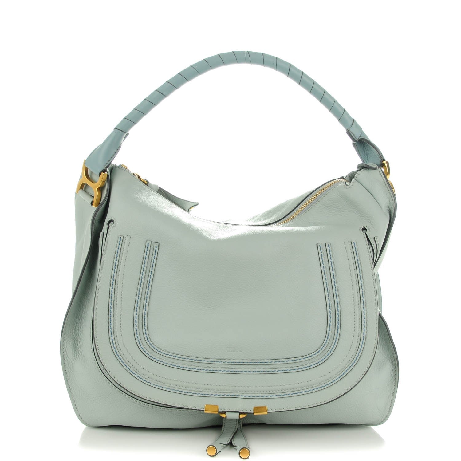Chloe Calfskin Large Marcie Hobo Icy Blue 1 of 8