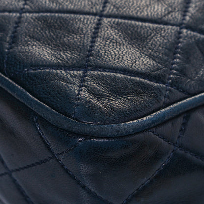 Chanel Lambskin Quilted CC Tassel Camera Case Navy 14 of 14