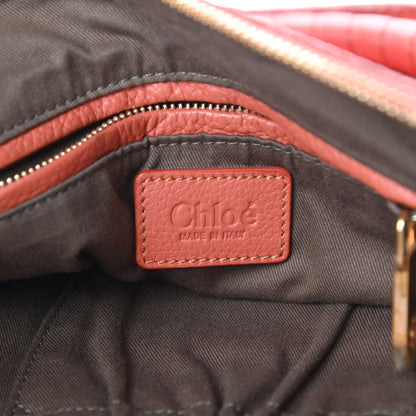 Chloe Calfskin Medium Marcie Satchel Coral 6 of 12