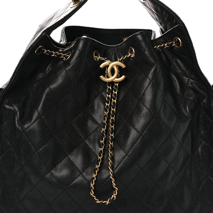 Chanel Caviar Quilted Medium Chanel 25 Handbag Black 9 of 13