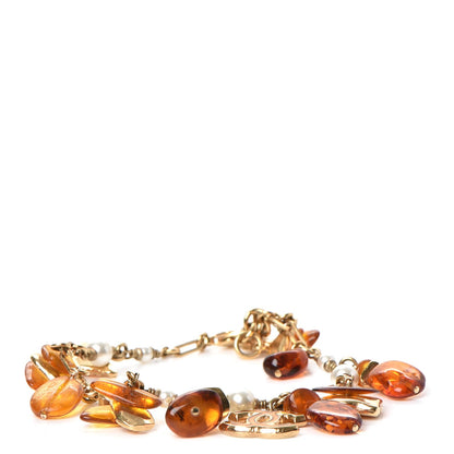 Chanel Pearl Amber CC Bracelet Gold 1 of 7