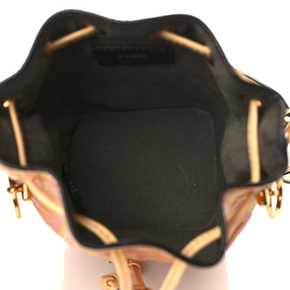 Fendi Vitello Liberty F is Fendi Bi-Color FF 1974 Embossed Mini Mon Tresor Bucket Bag Savana Lollypop 5 of 7