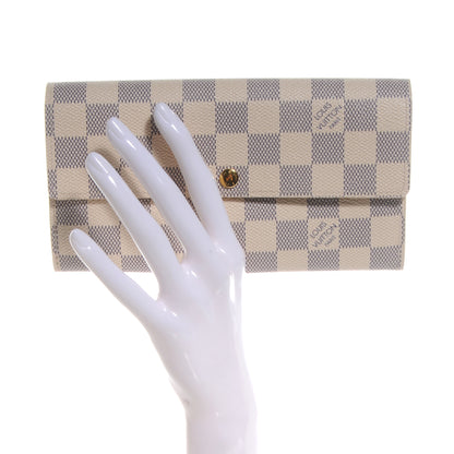 Louis Vuitton Damier Azur Sarah Wallet 2 of 8