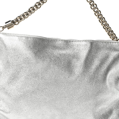 Jimmy Choo Metallic Goatskin Callie Mea Tassel Silver 8 of 10