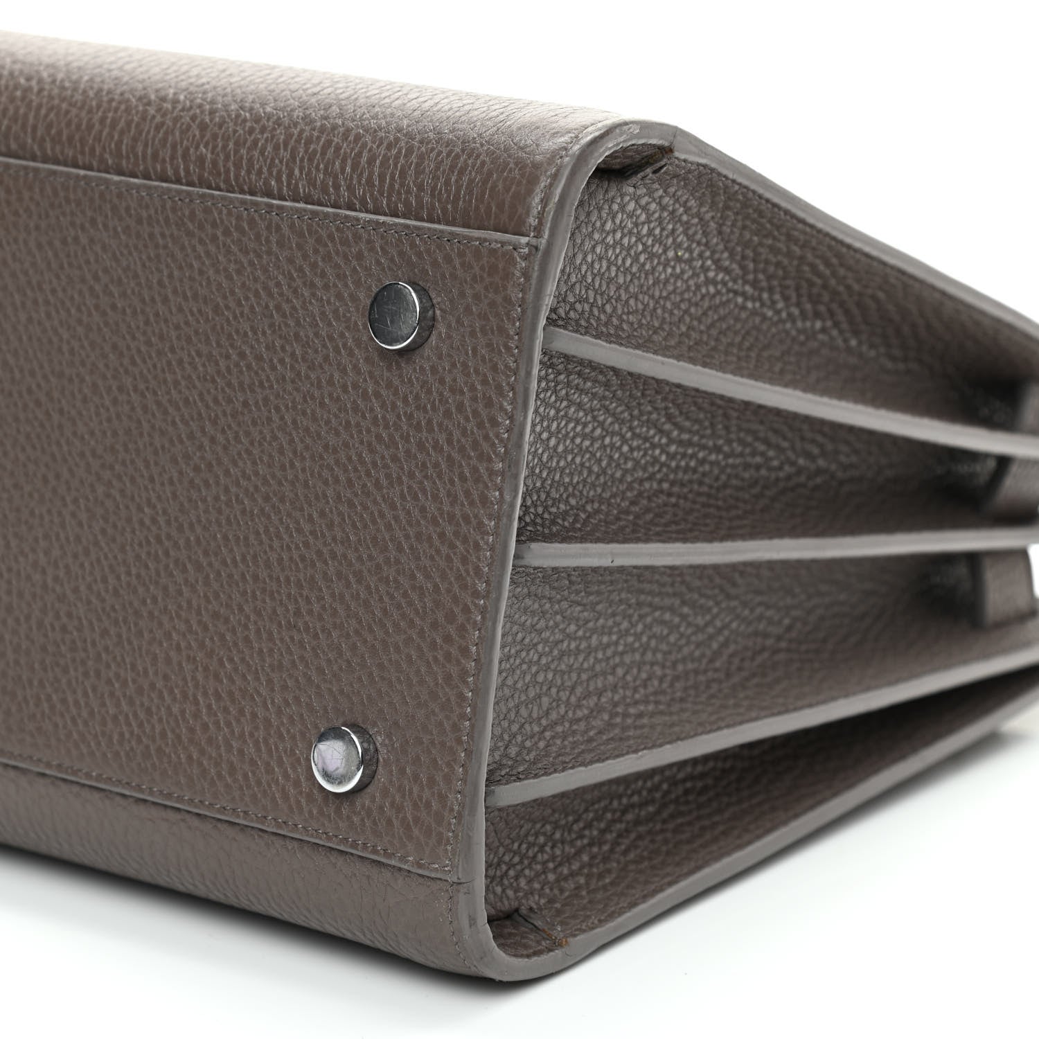 Saint Laurent Grained Calfskin Small Sac De Jour Fog 9 of 9