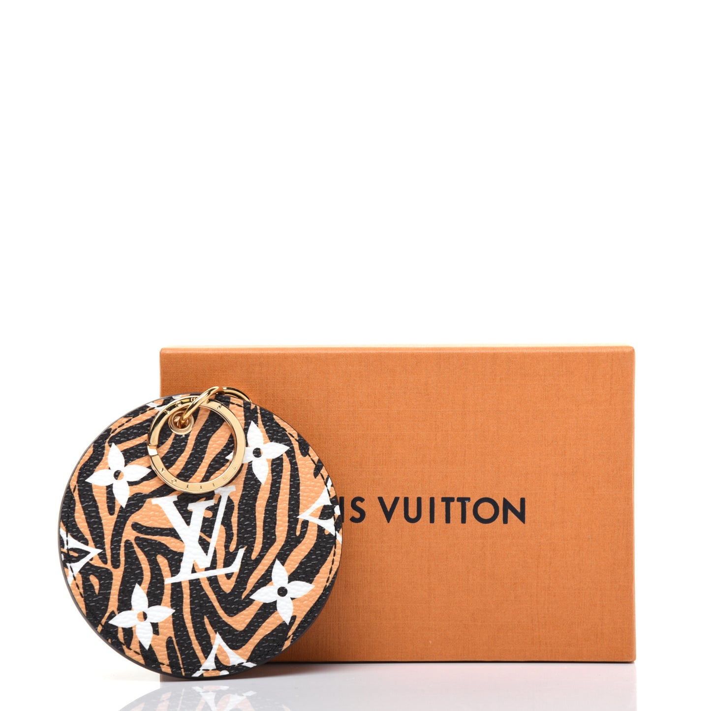 Monogram Giant Jungle Bag Charm Key Holder Black
