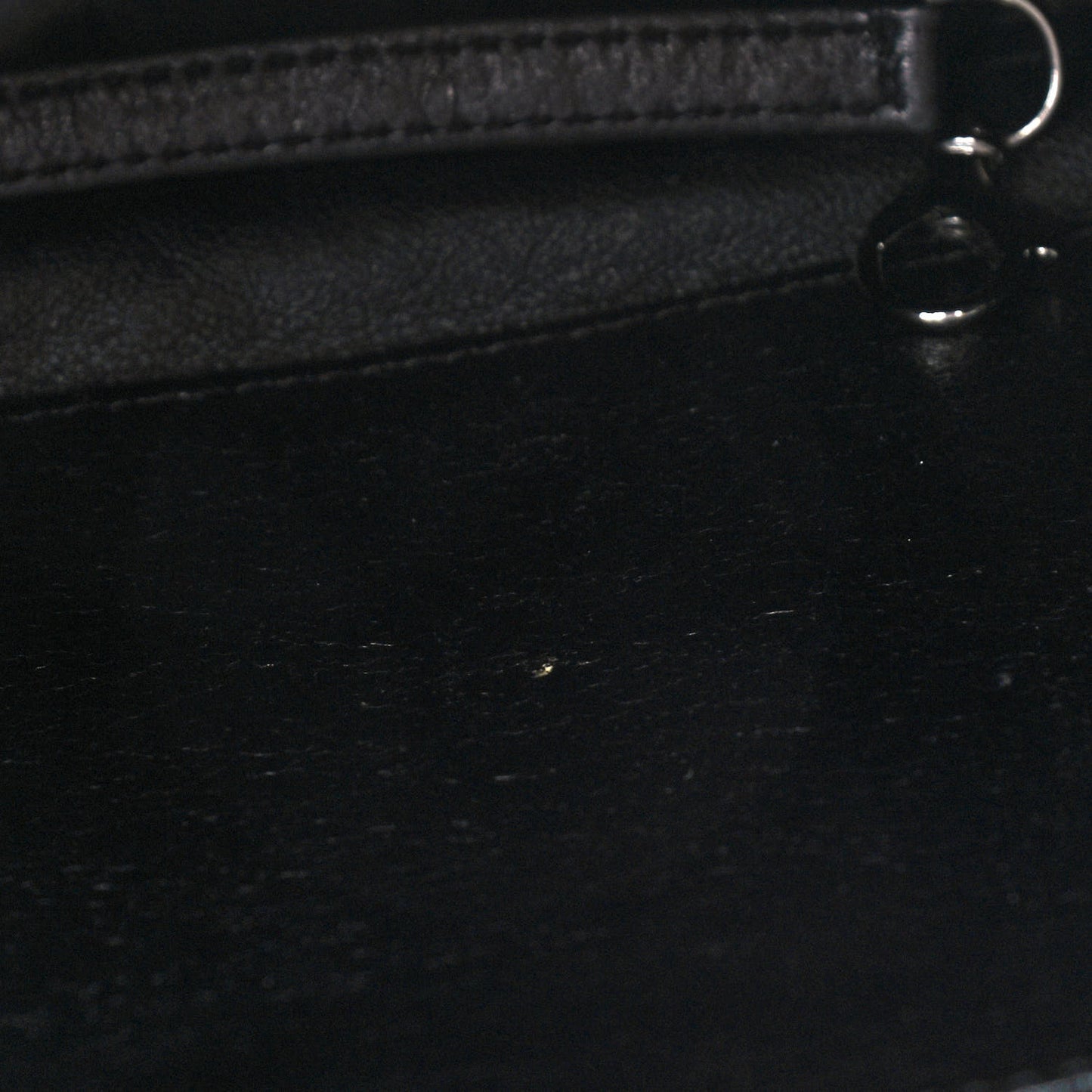Metallic Aged Calfskin Quilted Large Reissue Camera Case Black