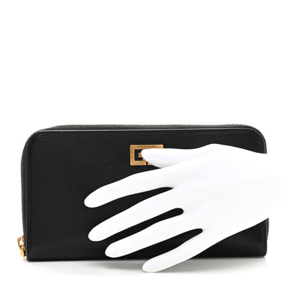 Givenchy Sugar Goatskin GV3 Zip Around Wallet Black 2 of 8