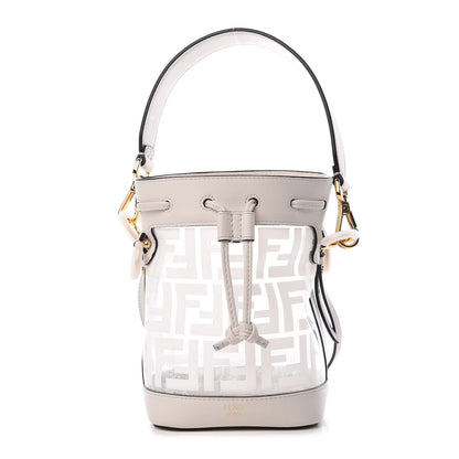 Fendi TPU FF Vitello Grace F is Fendi Mini Mon Tresor Bucket Bag White 1 of 12