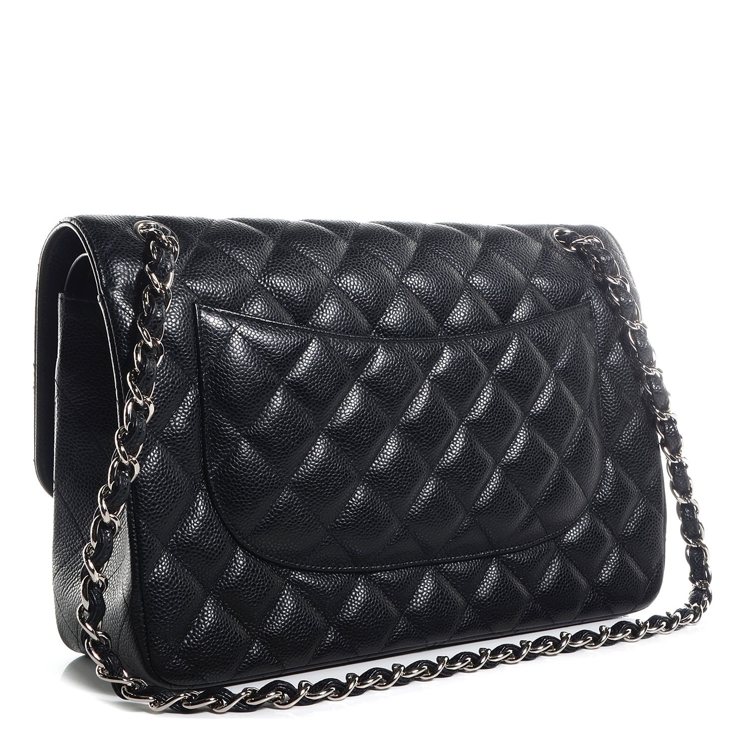 Chanel Caviar Quilted Jumbo Double Flap Black 3 of 10